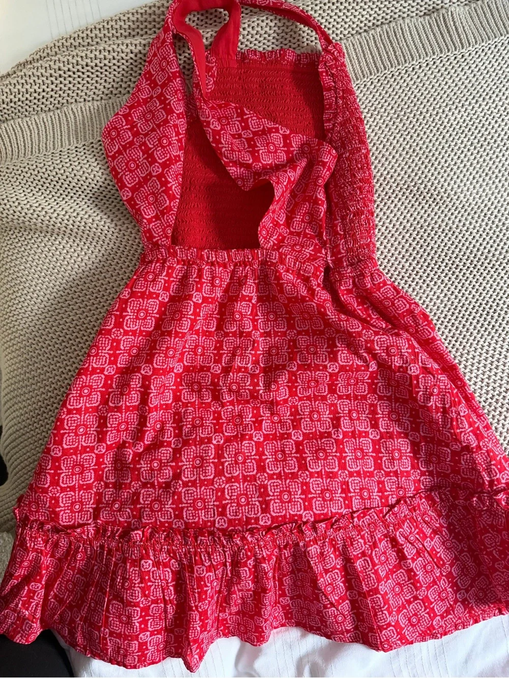 Crewcuts Girls' Red Patterned Sundress